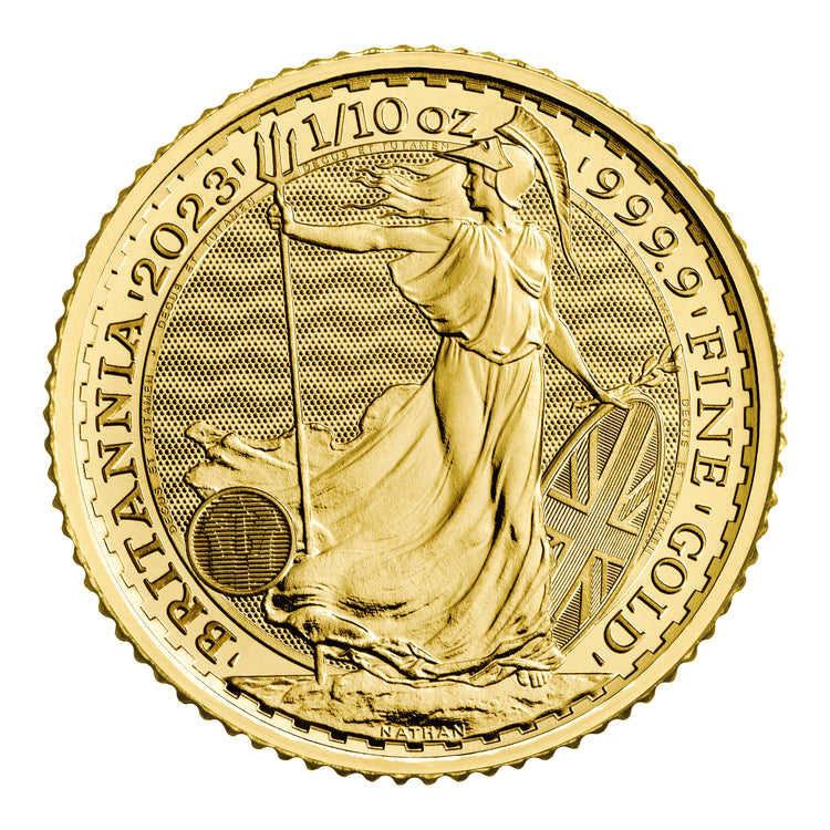 Britannia 2023 1/10 oz 999.9 Fine Gold Coin King Charles III