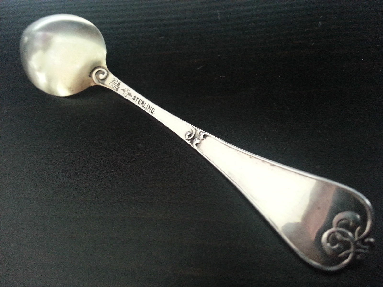 Antik vergoldeter Löffel aus Sterlingsilber USA Portland Or.