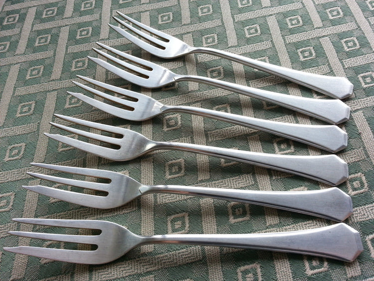 Antique WMF silver plated set of six dessert forks top quality