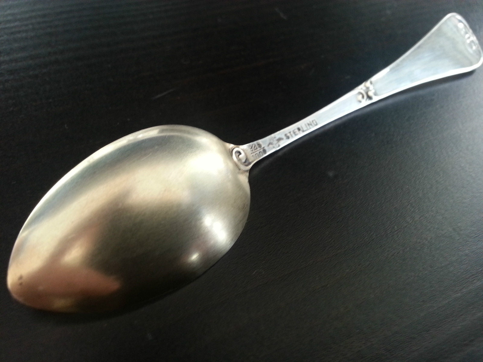 Antik vergoldeter Löffel aus Sterlingsilber USA Portland Or.