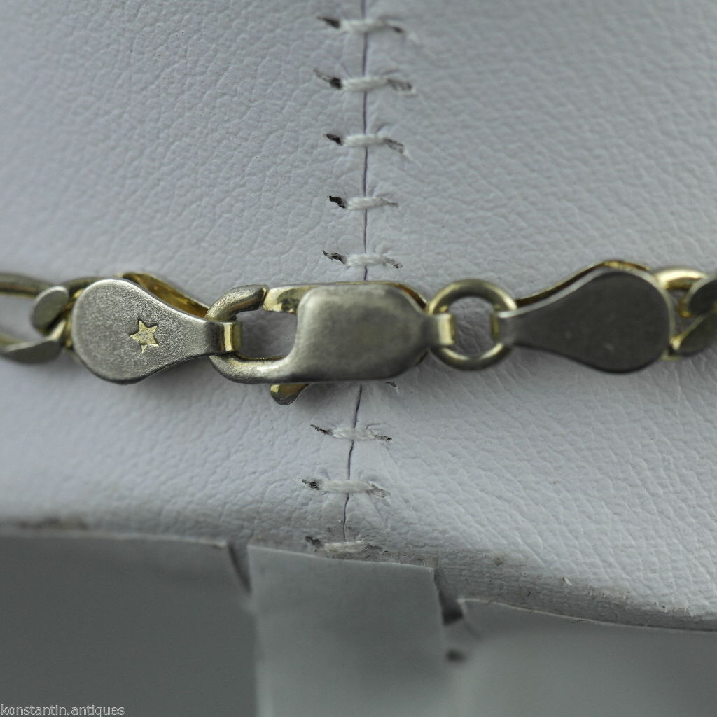 Vintage 450 mm sterling silver neck chain snake made in Italy 925