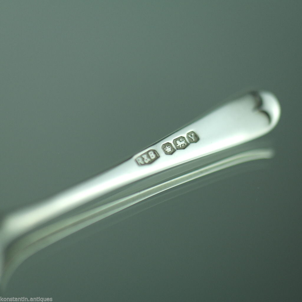 Vintage c.1966 solid silver spoon Sheffield Roberts & Belk British sterling gift