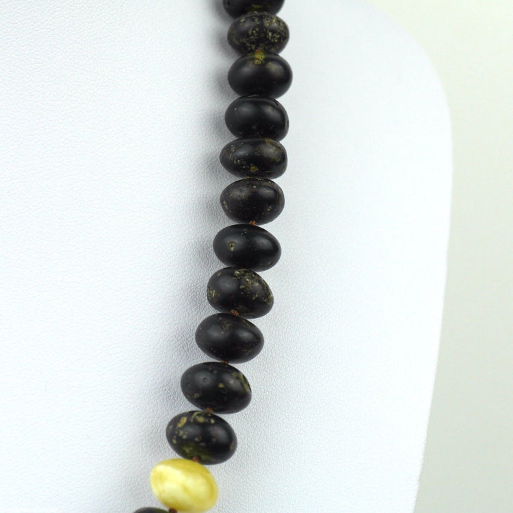 Genuine Baltic Amber stones beads necklace White egg yolk earth blood