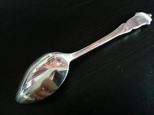 Antique Enamel Sterling silver spoon Montreal Canada
