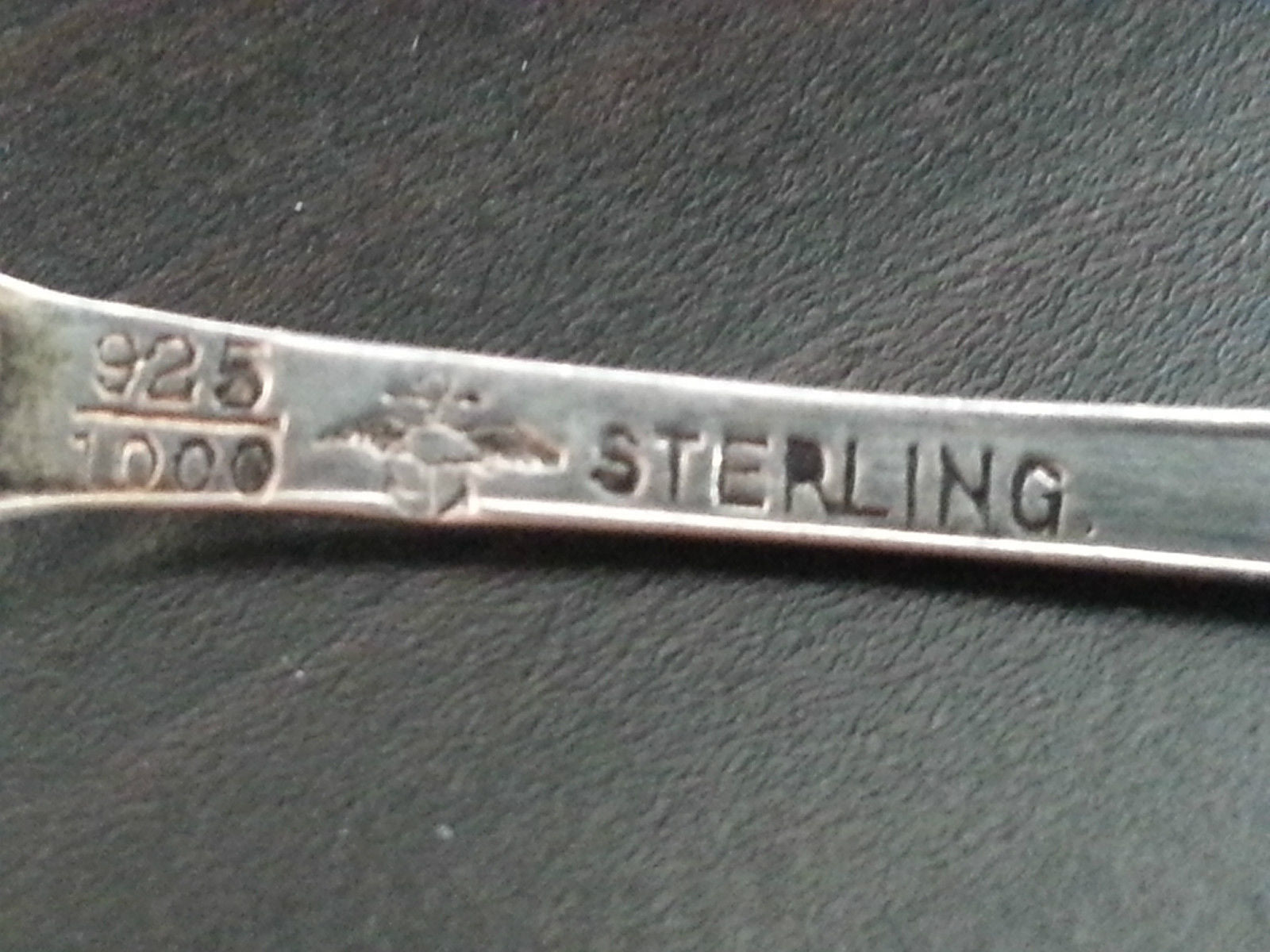 Antik vergoldeter Löffel aus Sterlingsilber USA Portland Or.