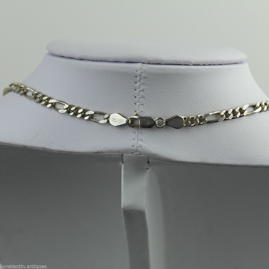 Vintage 450 mm sterling silver neck chain snake made in Italy 925