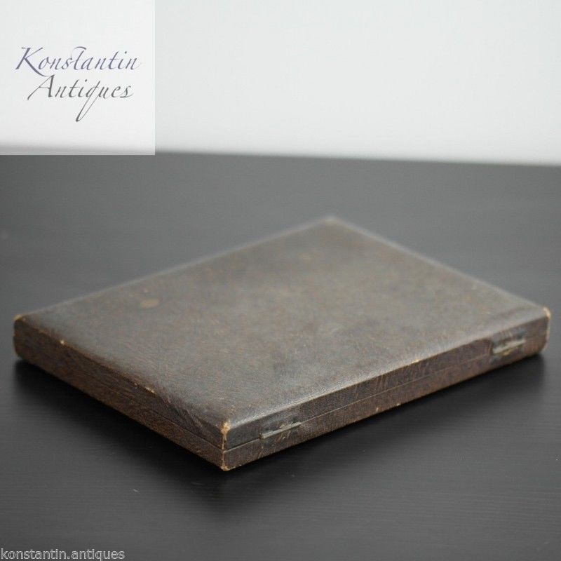Vintage Box für Buttermesser braun British Empire