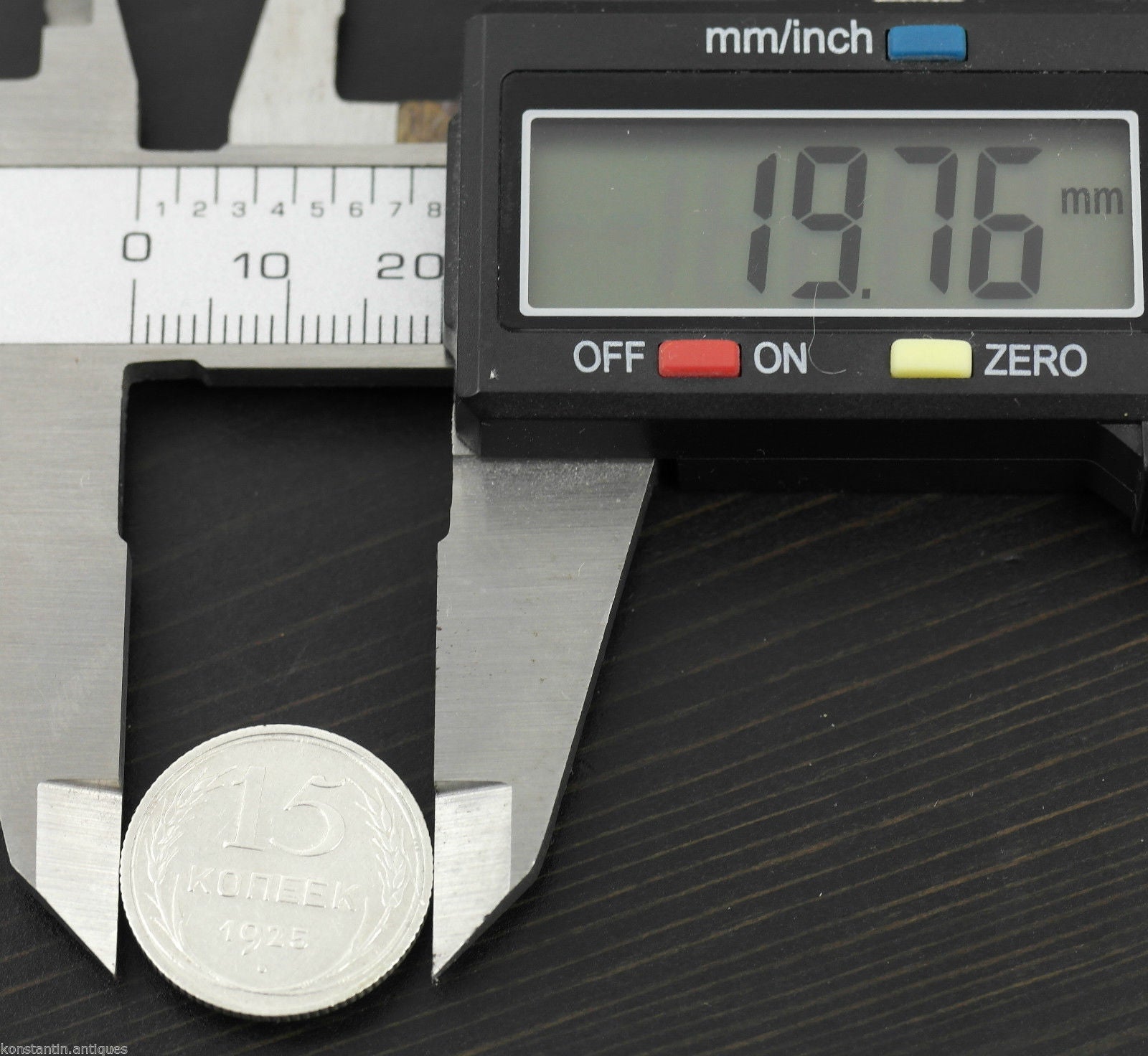 Antike 15-Kopeken-Silbermünze von 1925, Generalsekretär Stalin der UdSSR, Russland, 20. Jh