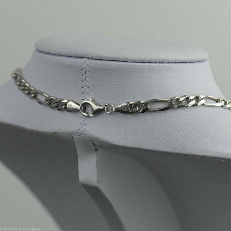 Vintage 5mm sterling silver necklace neck chain made in Italy 925