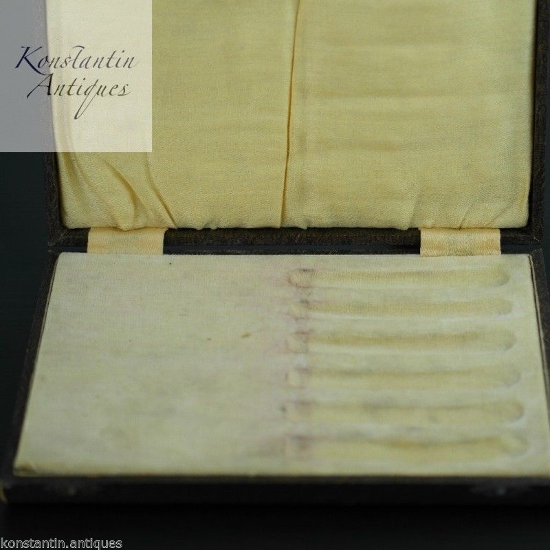 Vintage Box für Buttermesser braun British Empire