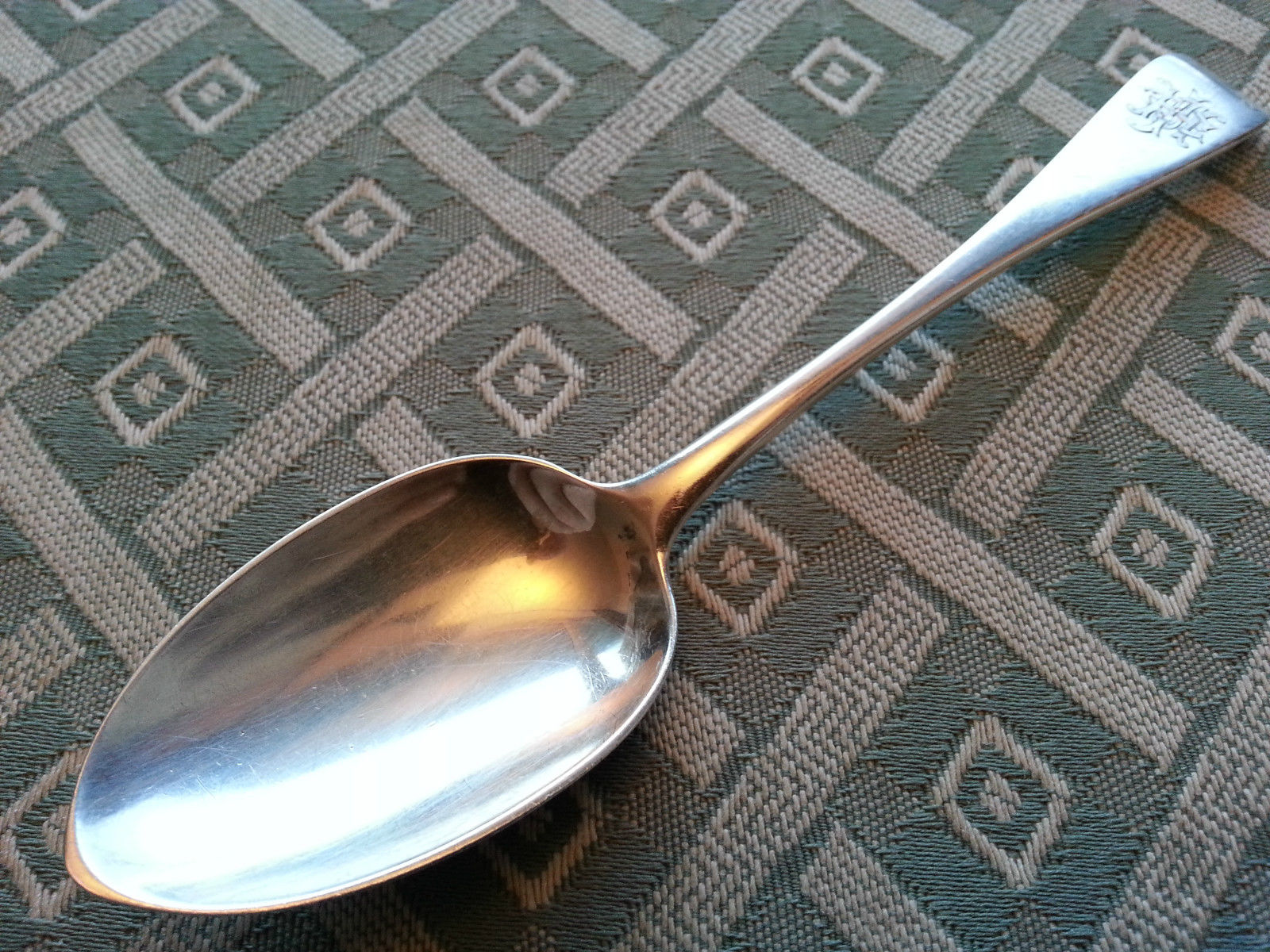 Cuchara antigua de plata de ley de 1894 Imperio Británico Londres