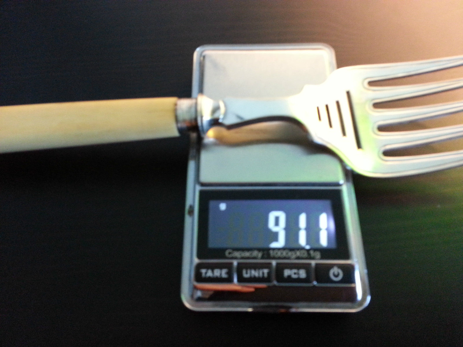 Antique silver plated ornamented serving fork British Empire