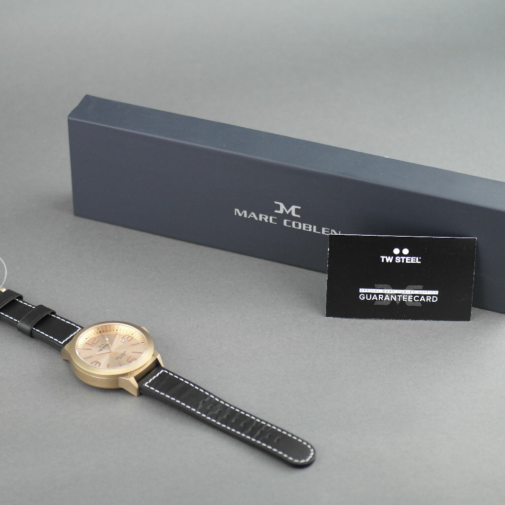 Reloj de pulsera en tono dorado con correa TW Steel Marc Coblen Edition