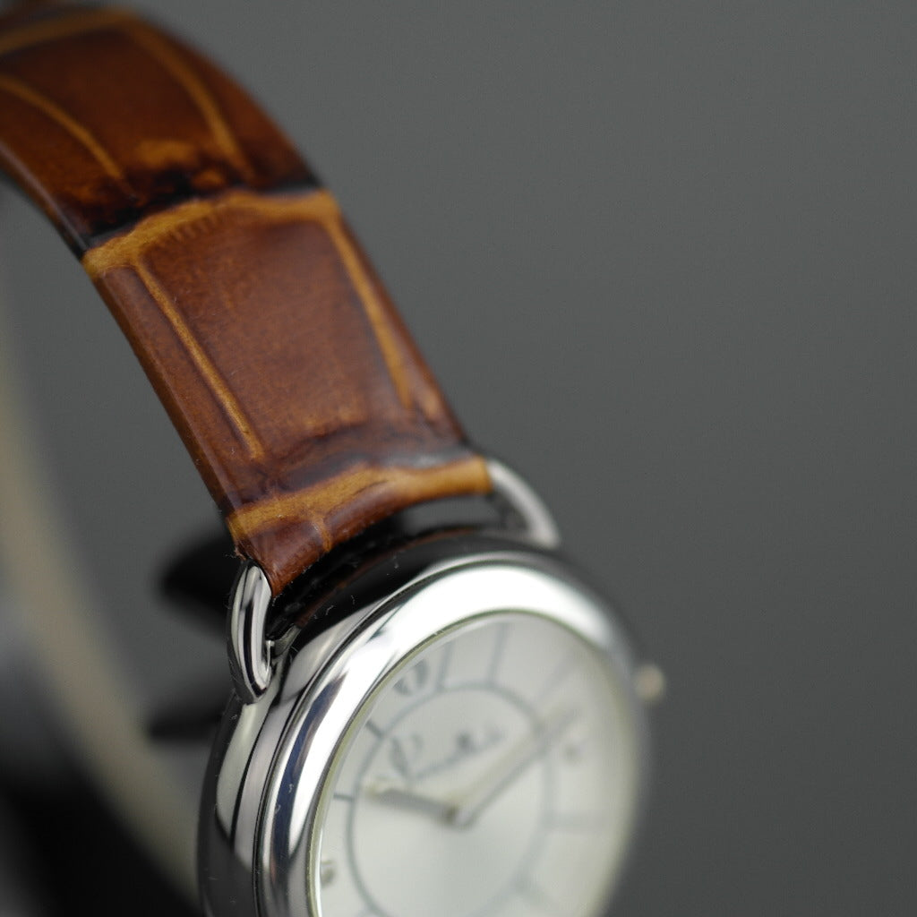 Pomellato 67 Limited Edition Damenarmbanduhr mit Diamanten und braunem Armband