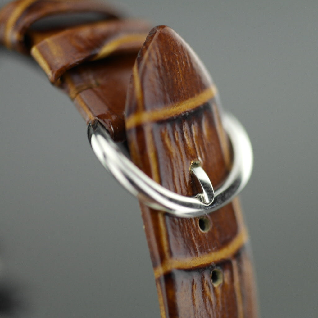 Pomellato 67 Limited Edition Damenarmbanduhr mit Diamanten und braunem Armband