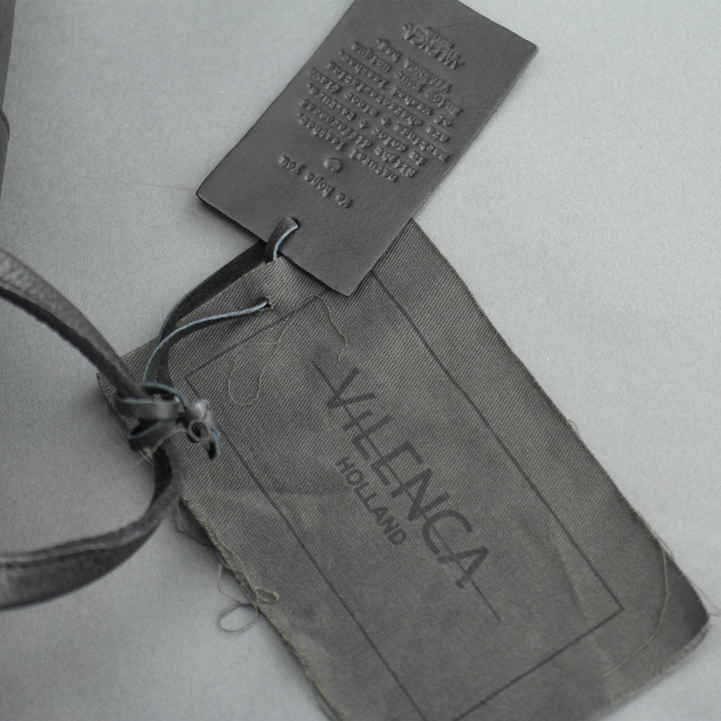 Vilenca Holland Business-Rucksack aus schwarzem Echtleder