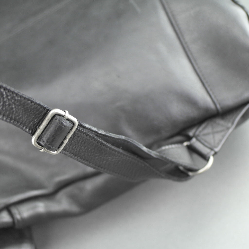 Vilenca Holland Business-Rucksack aus schwarzem Echtleder