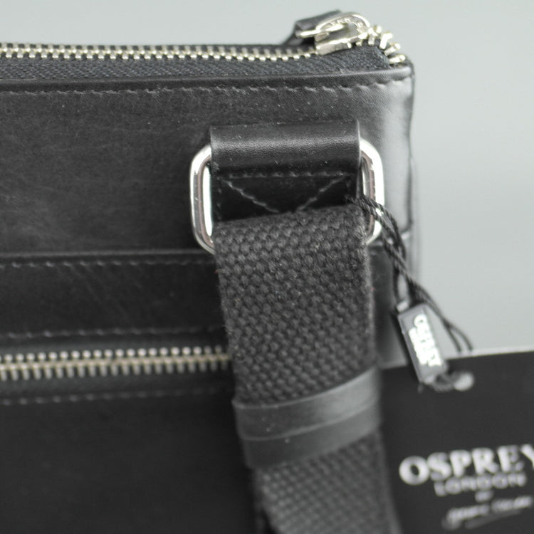 Osprey London Matthew X-Body glazed Calf leather cross bag