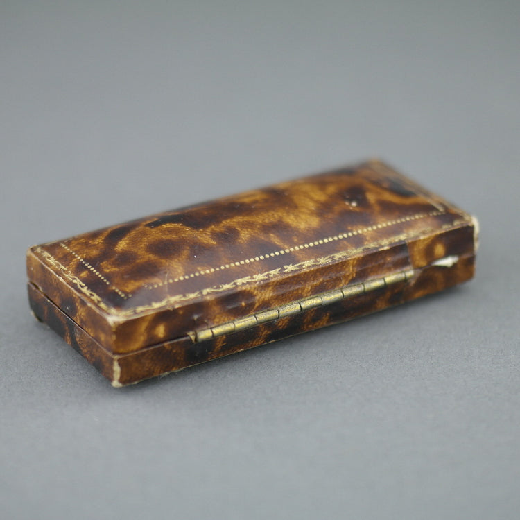 Antique cufflinks box British Empire Uxbridge Waddington and Son Jewellers