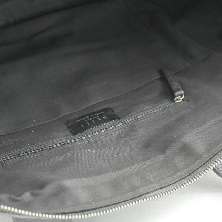 Still Nordic Sport Large Genuine Leather Holdall Travel bag Overnight Black