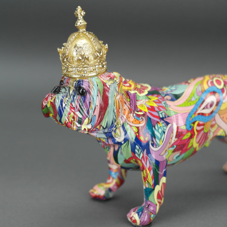 Crowned Graffiti Dog British Bulldog