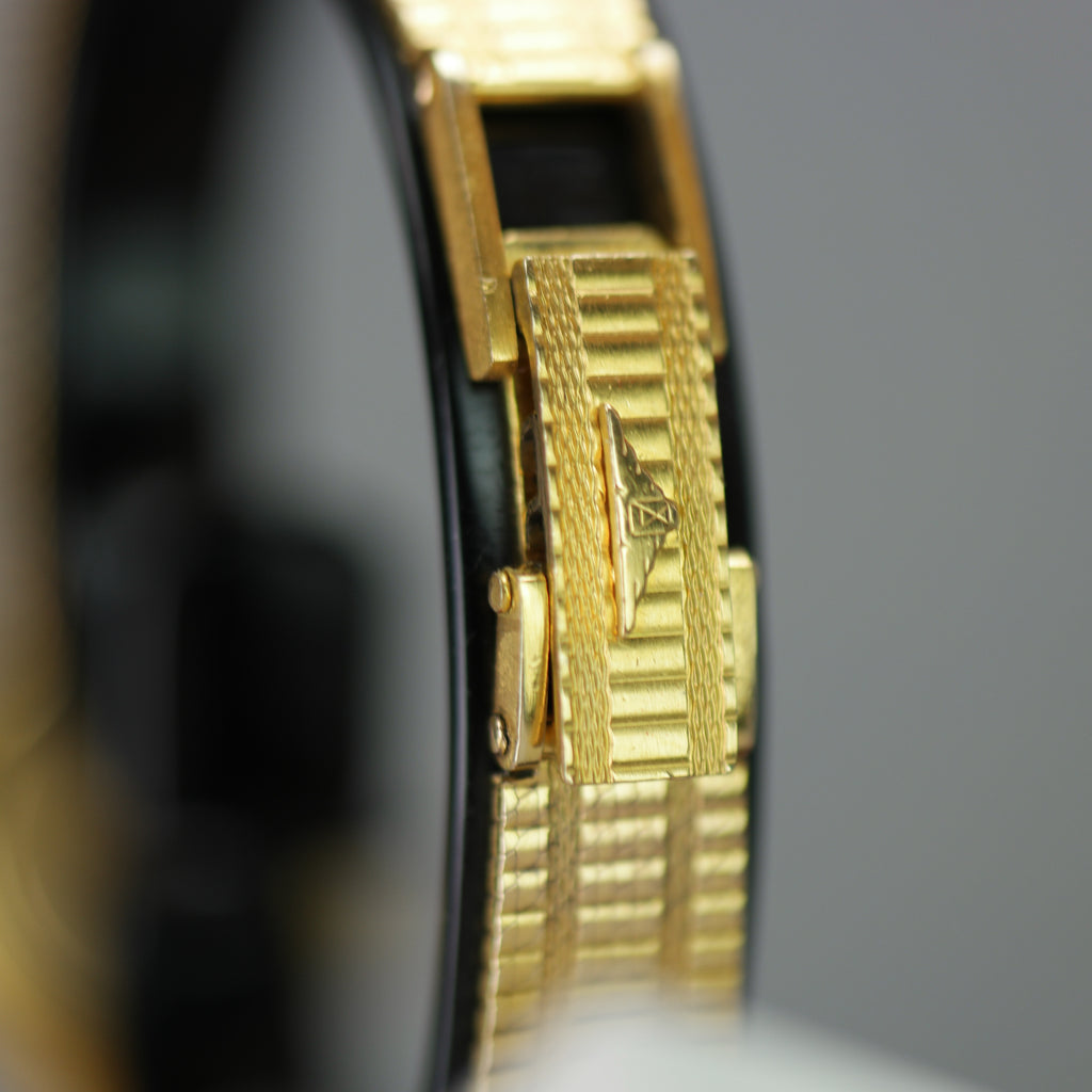 Longines Presence ladies quartz wristwatch 9ct gold case and bracelet