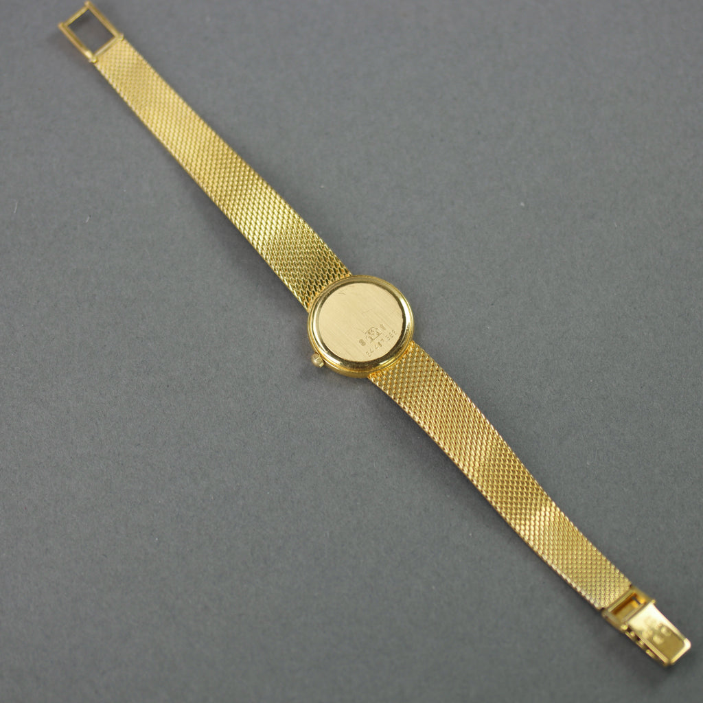 Longines Presence ladies quartz wristwatch 9ct gold case and bracelet