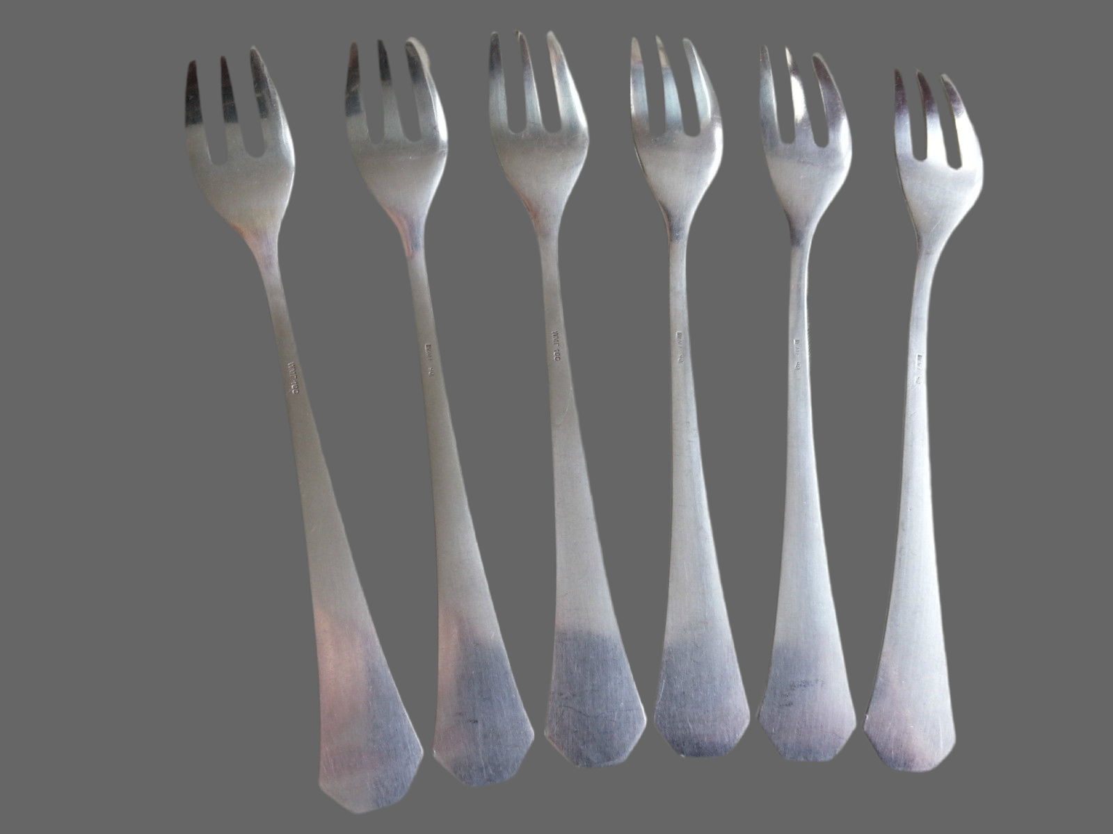 Antique WMF silver plated set of six forks top quality