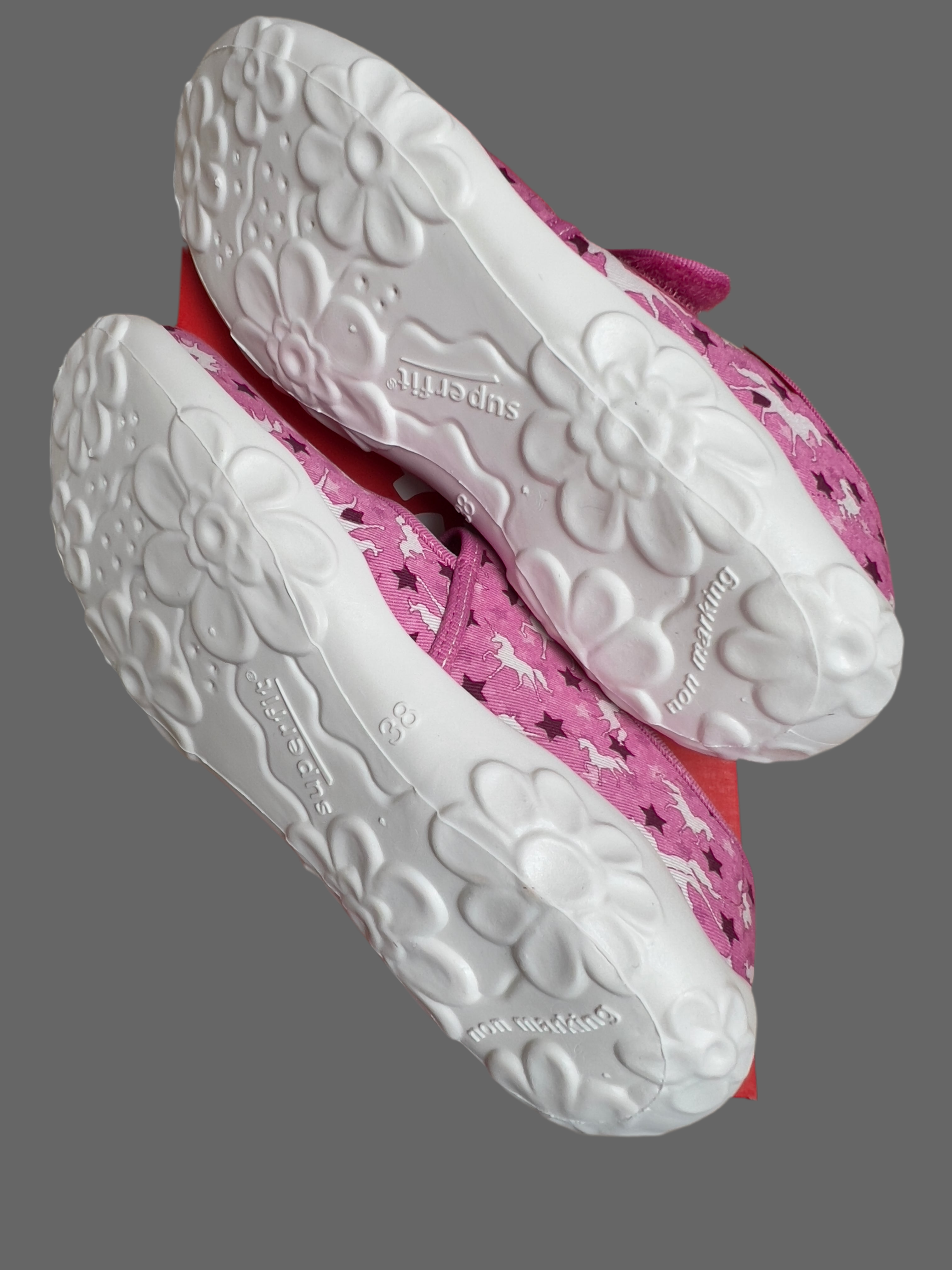 Superfit Bonny Shoes Pink Lilac Unicorns StarsPink UK 5 EU 38 slippers great for dancing or climbing
