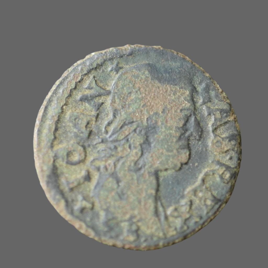 Antiguo siglo XVII un chelín Juan II Casimiro Vasa Gran Ducado de Lituania