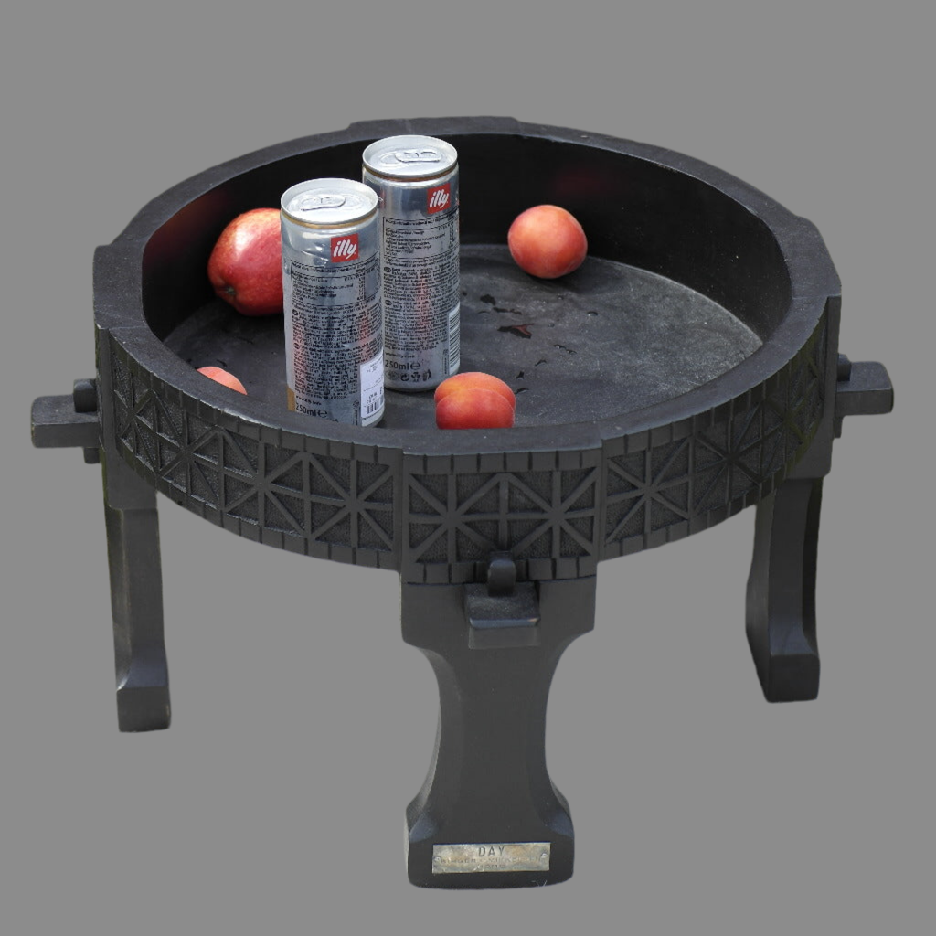 Rustic black party Massa Wooden Tray table from DAY Birger Et Mikkelsen Home