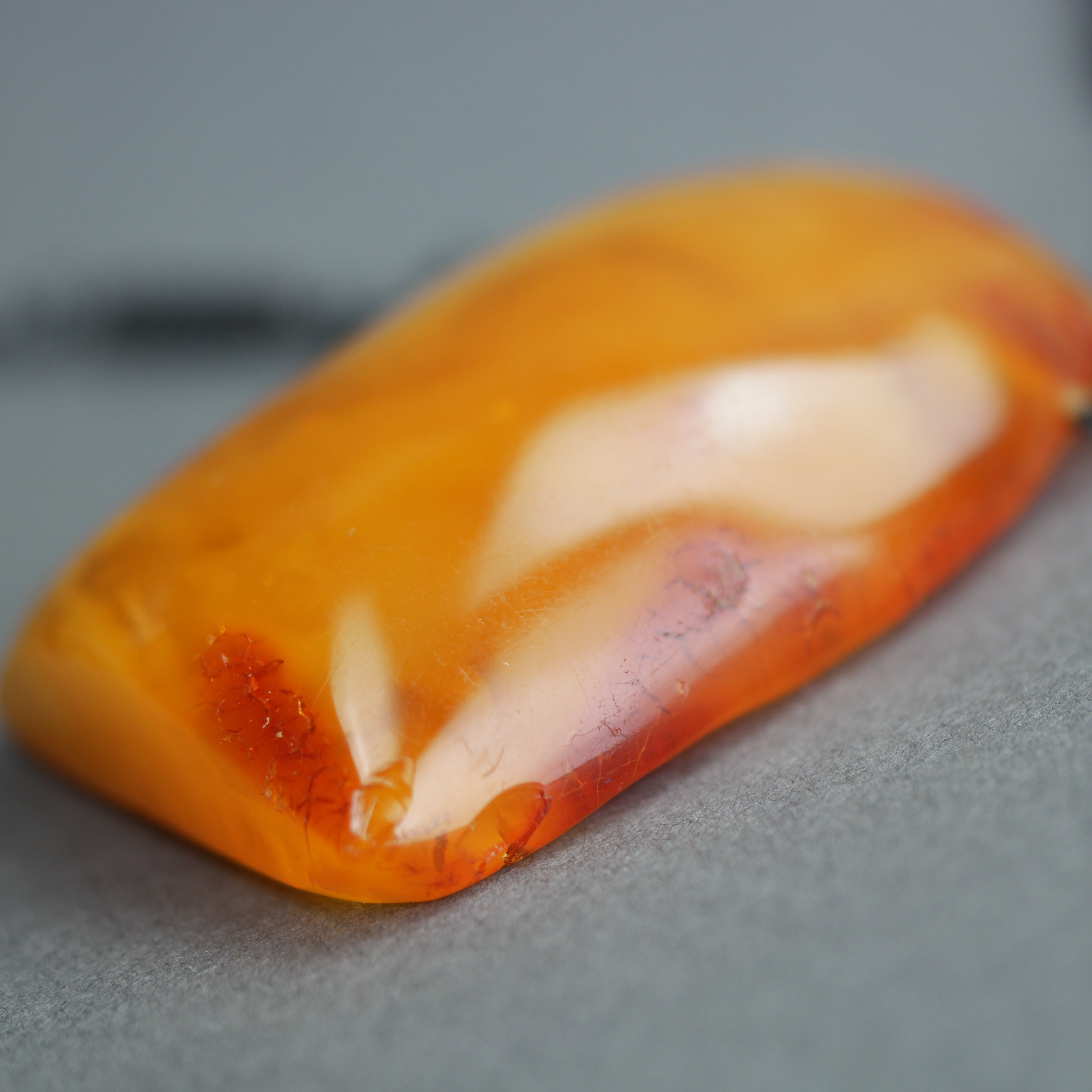 Rare Vintage Cloudy Amber necklace USSR