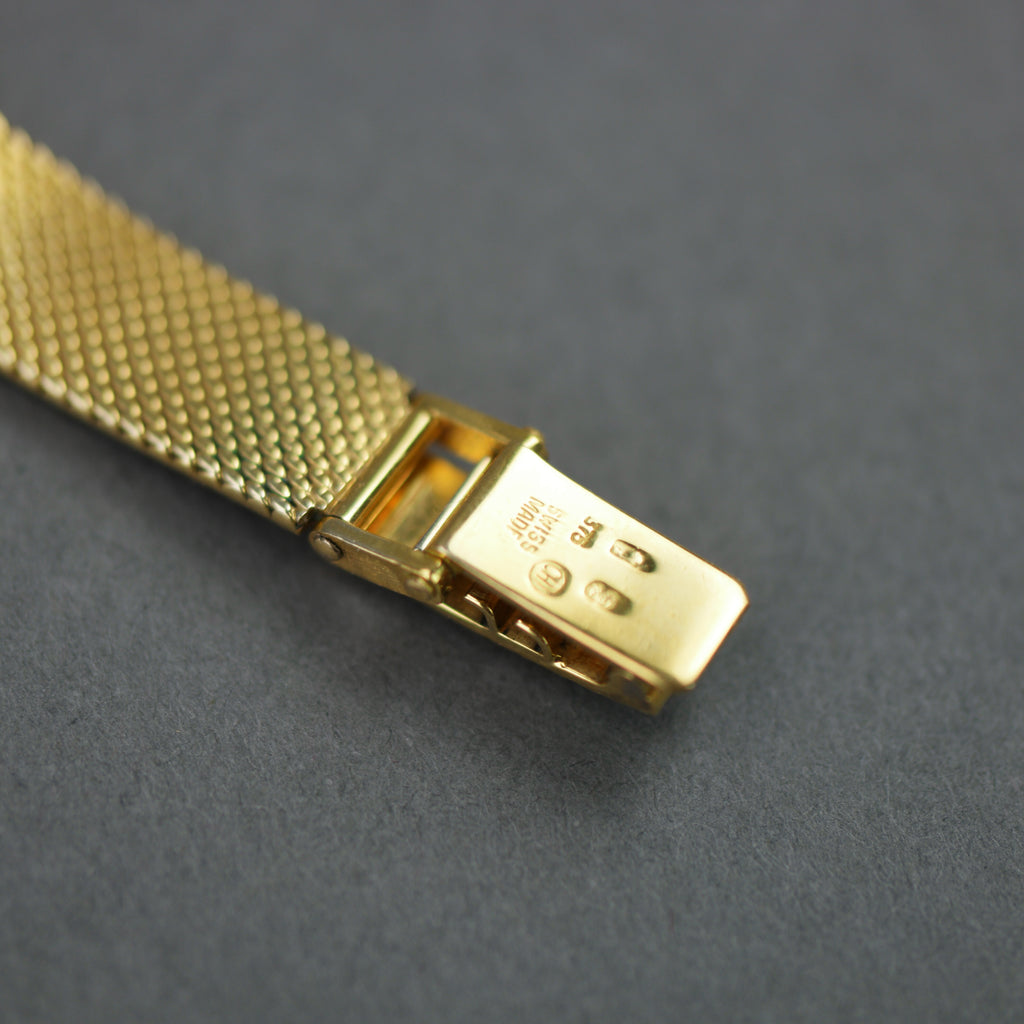 Longines Presence ladies quartz wristwatch 9ct gold case and bracelet