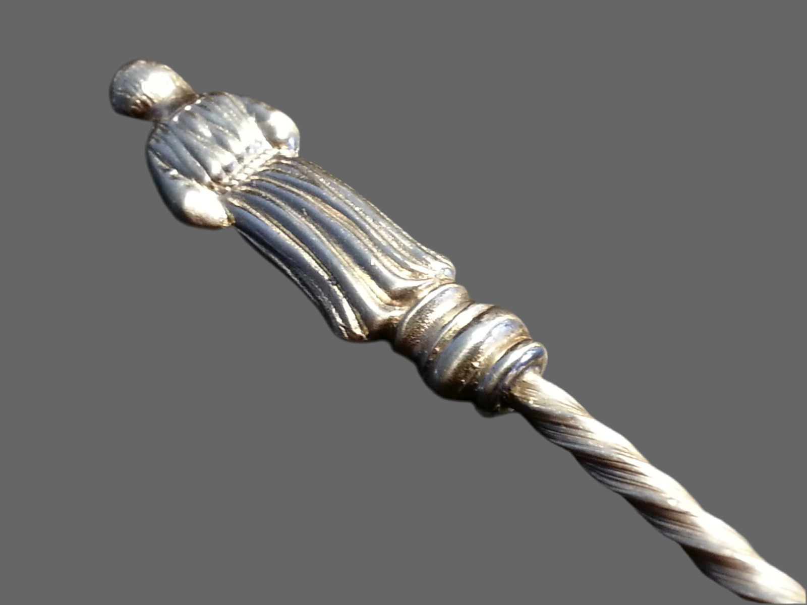 Antique 1898 sterling silver spoon apostle British Empire tea coffee