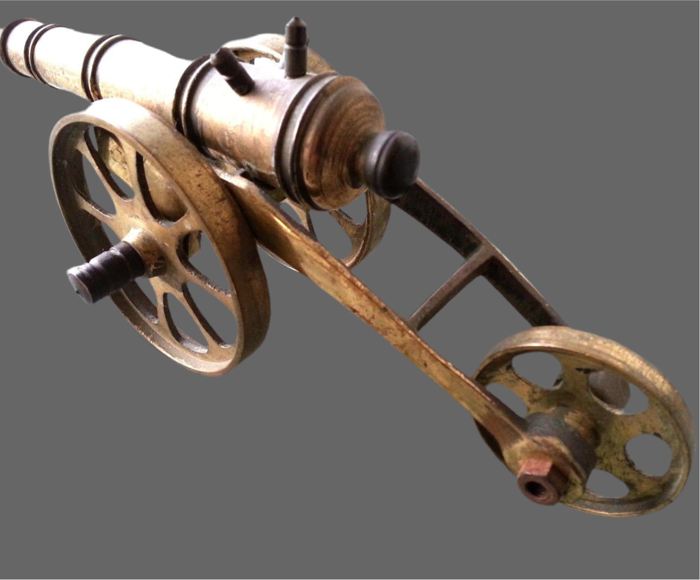 Vintage model Antique cannon brass statue made in British Empire