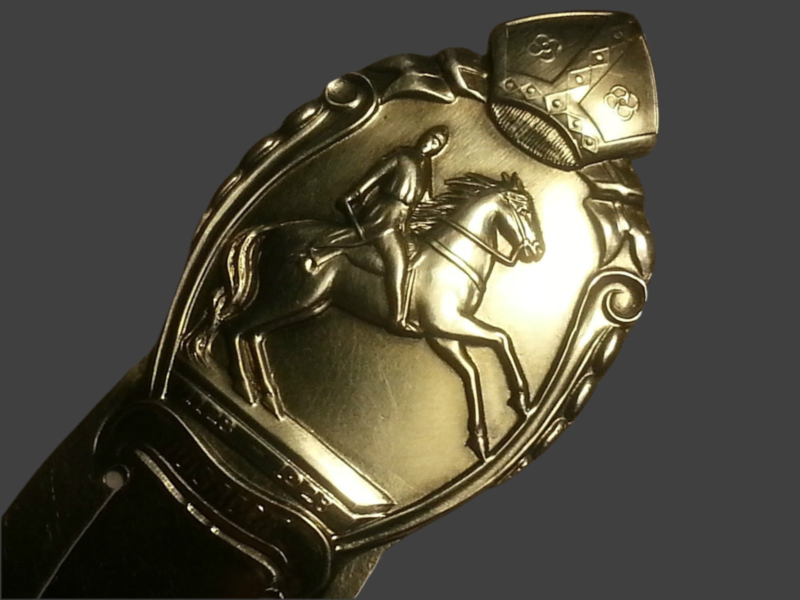 Antique Danish solid silver Bookmark ABSALON 830 S Denmark 1128-1928