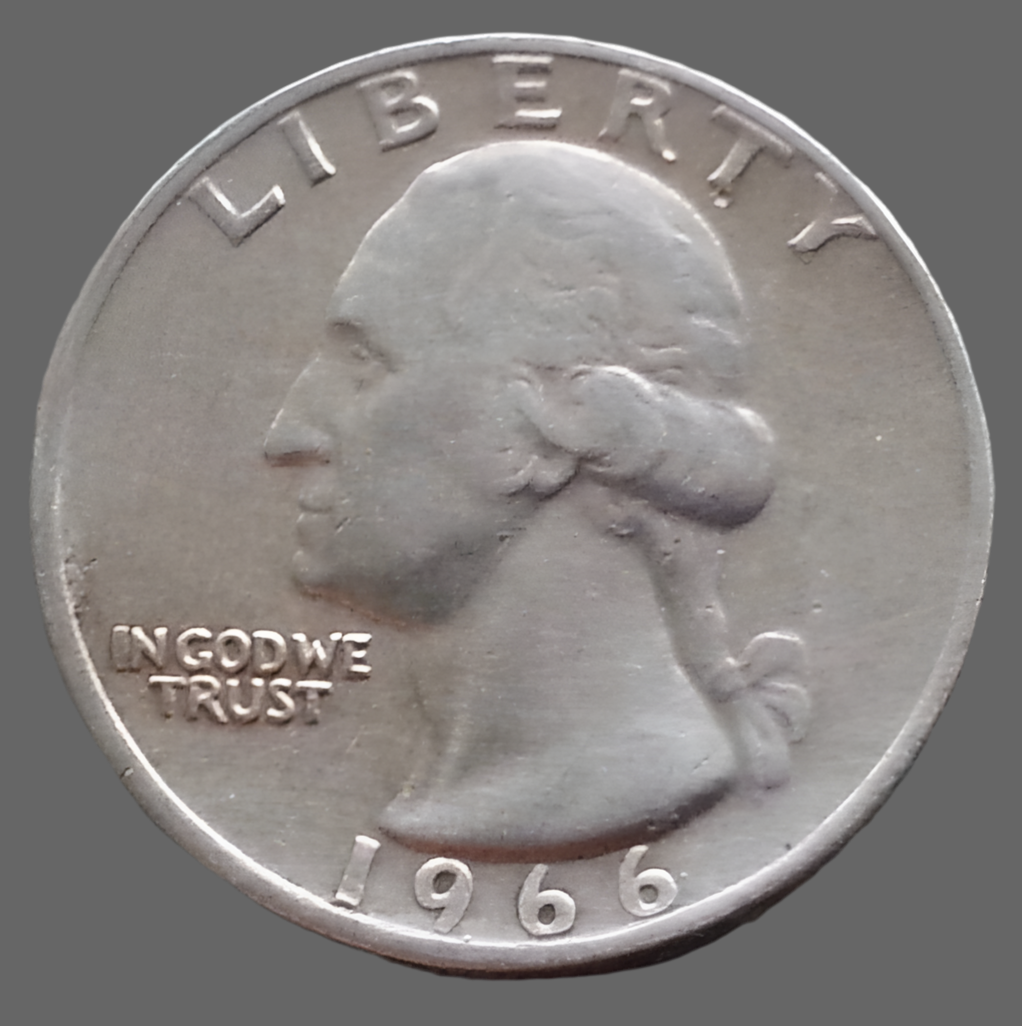 Vintage 1966 Washington Quarter ¼ Dollar 200th Birthday of George Washington