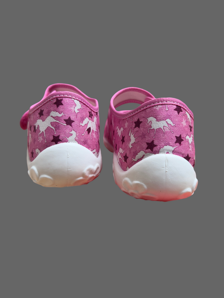 Superfit Bonny Slipper Shoes Pink Lilac Unicorns StarsPink UK 5 EU 38