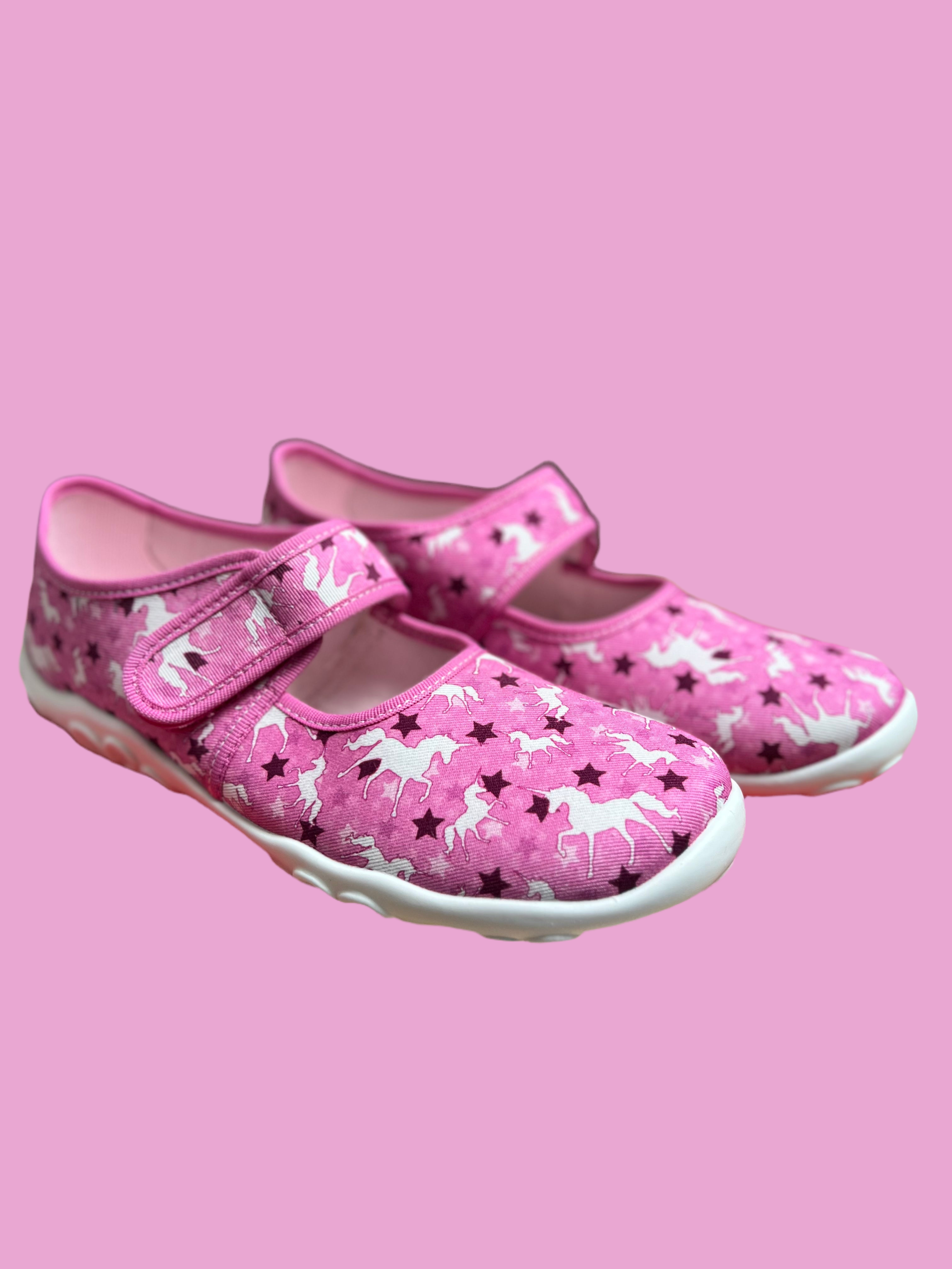 Superfit Bonny Shoes Pink Lilac Unicorns StarsPink UK 5 EU 38 slippers great for dancing or climbing