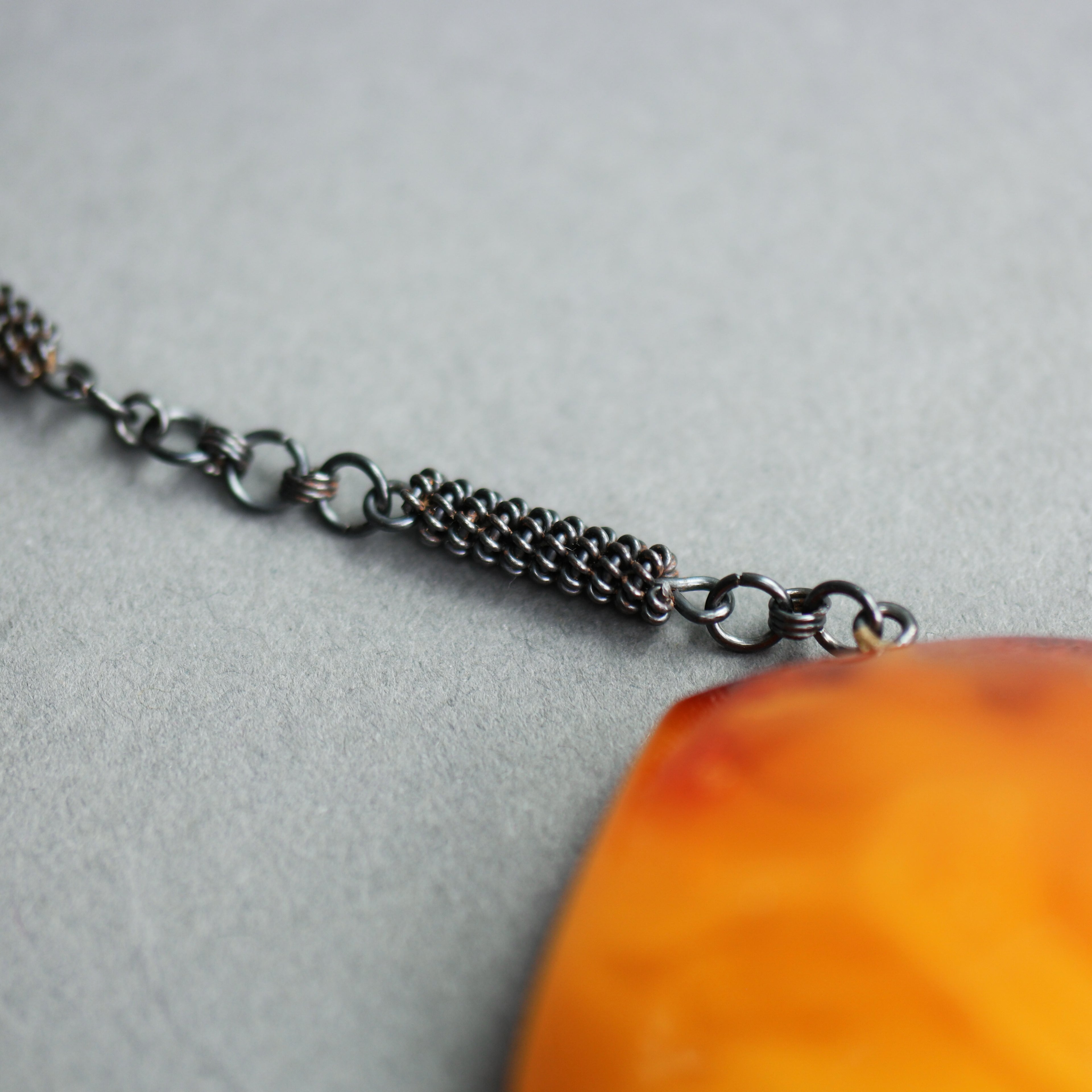 Rare Vintage Cloudy Amber necklace USSR