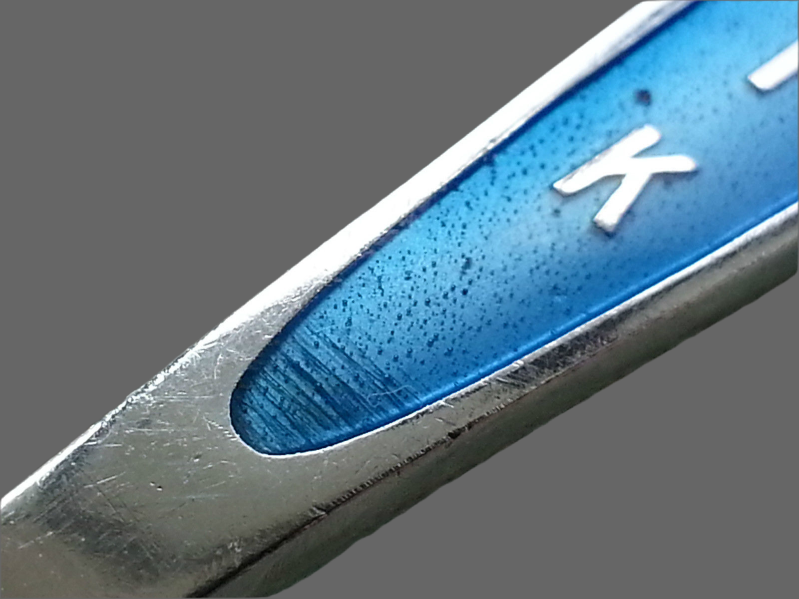 Vintage Sterling silver guilloche enamel spoon Marthinsen Norway Gjovik