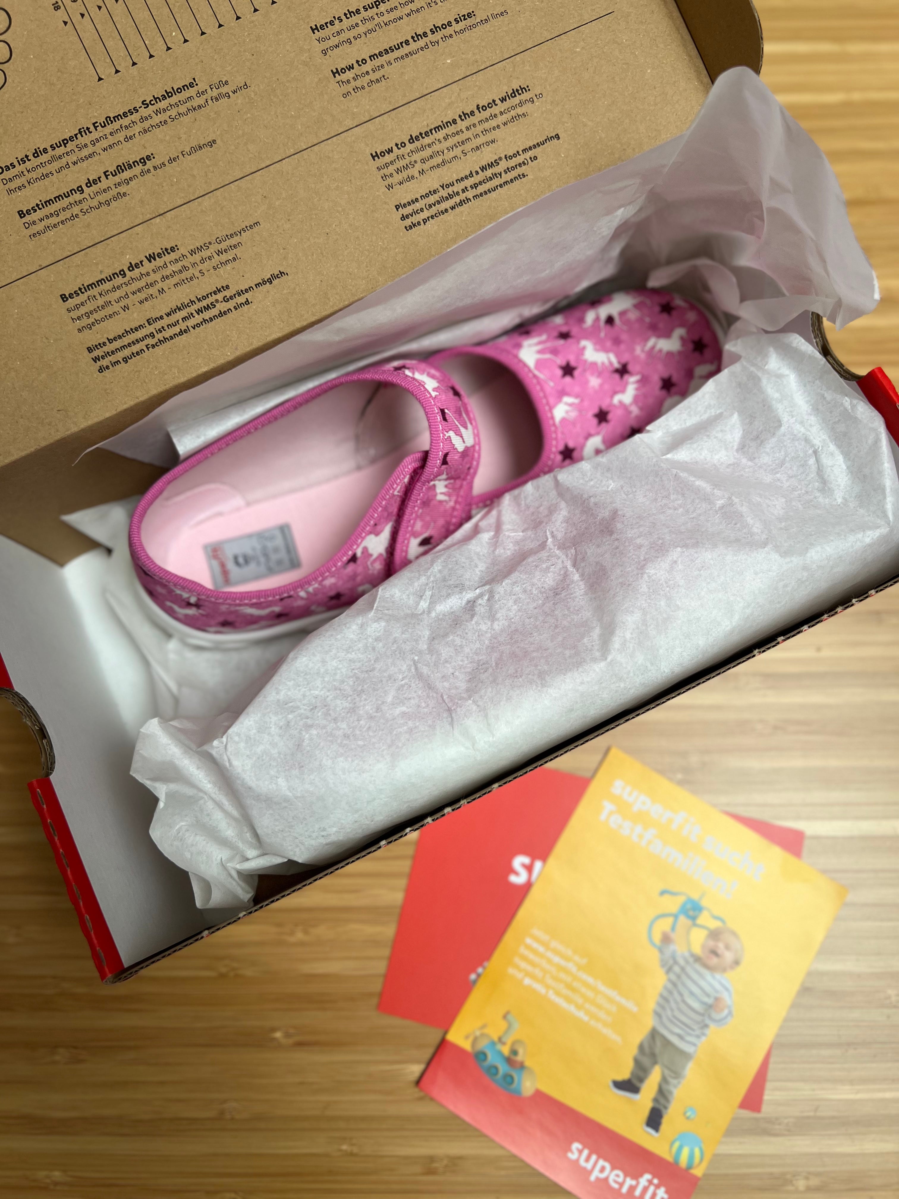 Superfit Bonny Shoes Pink Lilac Unicorns StarsPink UK 5 EU 38 slippers great for dancing or climbing