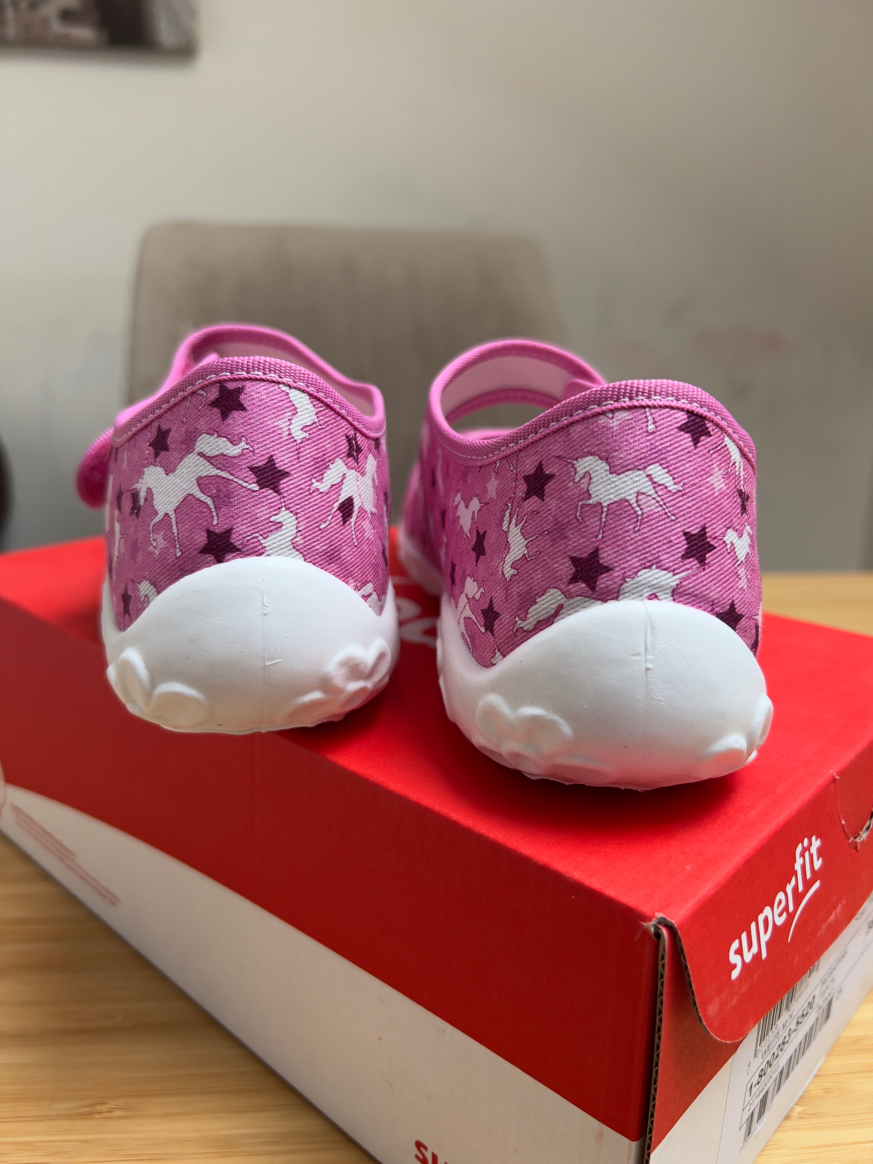 Superfit Bonny Shoes Pink Lilac Unicorns StarsPink UK 5 EU 38 slippers great for dancing or climbing