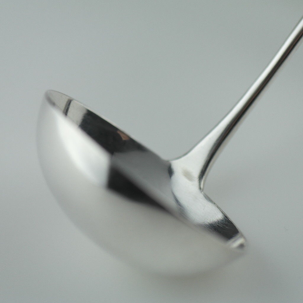 Antique Switzerland solid silver ladle Conrad Wirth 800