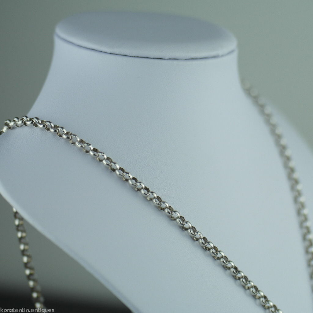 Vintage 1977 sterling silver bar pendant on chain Sheffield England