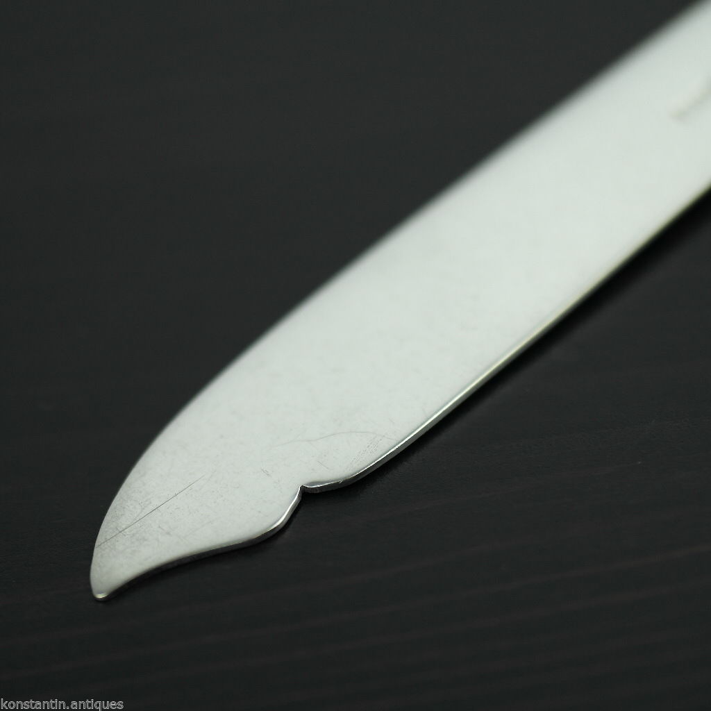 Antique silver plate tale knife mother of pearl Nacre handle British Empire