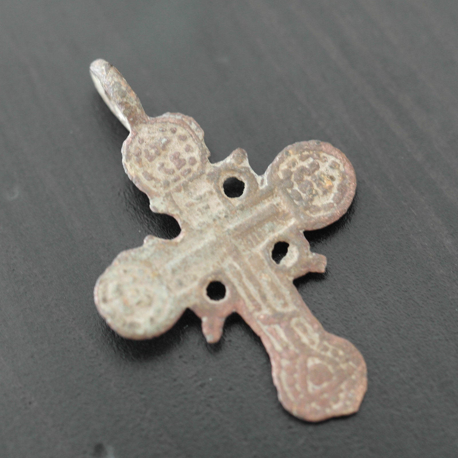 Antique solid cross Russian Empire Orthodox old Believers