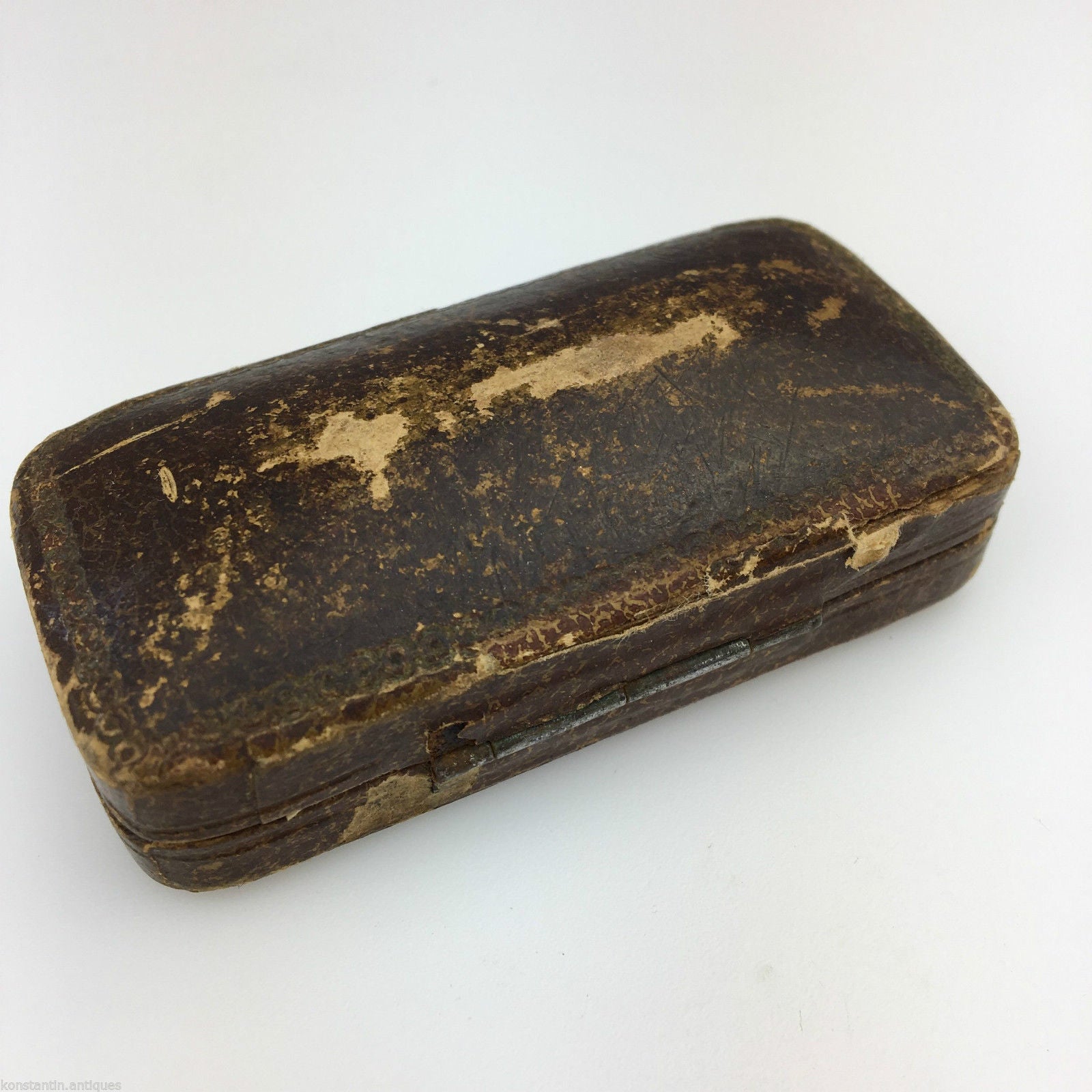 Broche antiguo de oro de 9 quilates con ojo turquesa del Imperio Británico