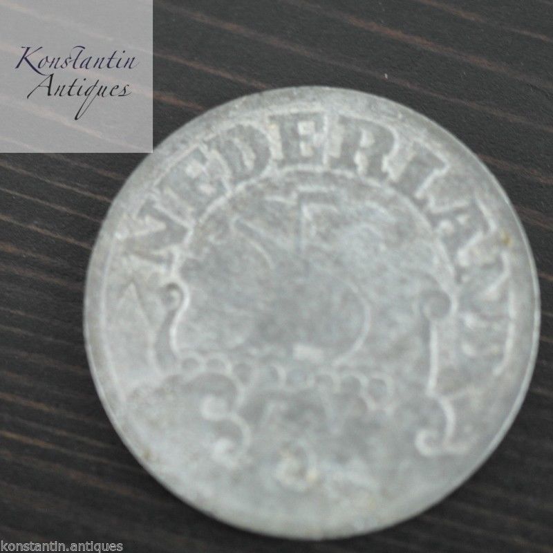 Vintage 1941 coin 25 cents Netherlands old gift