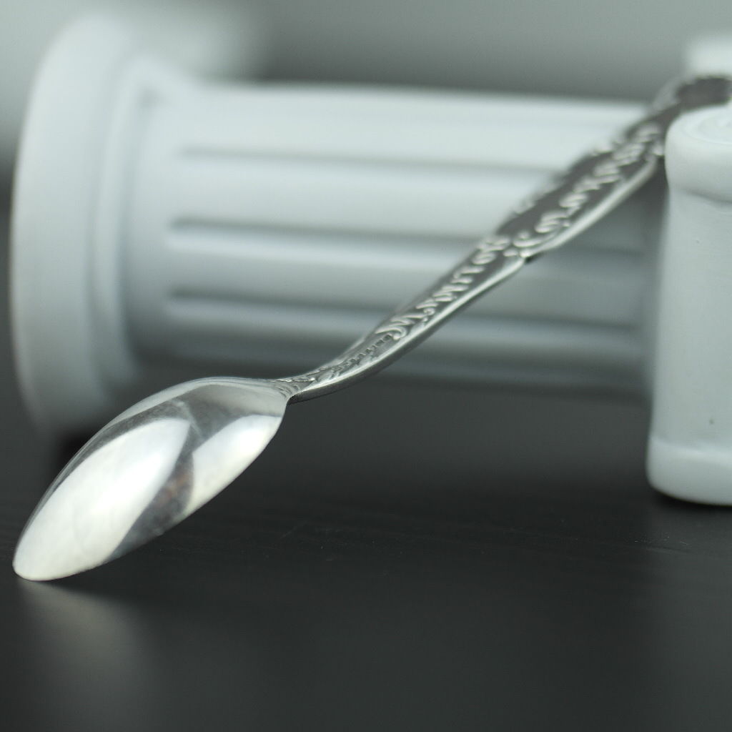 Antique sterling silver spoon Manitou Colorado USA ornamented picture